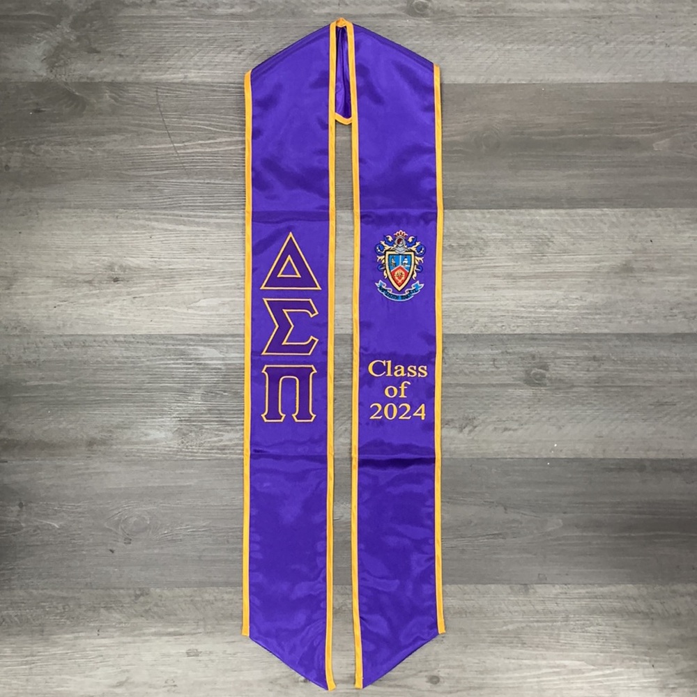 Delta Sigma Pi Class of 2025 Graduation Stole Sash